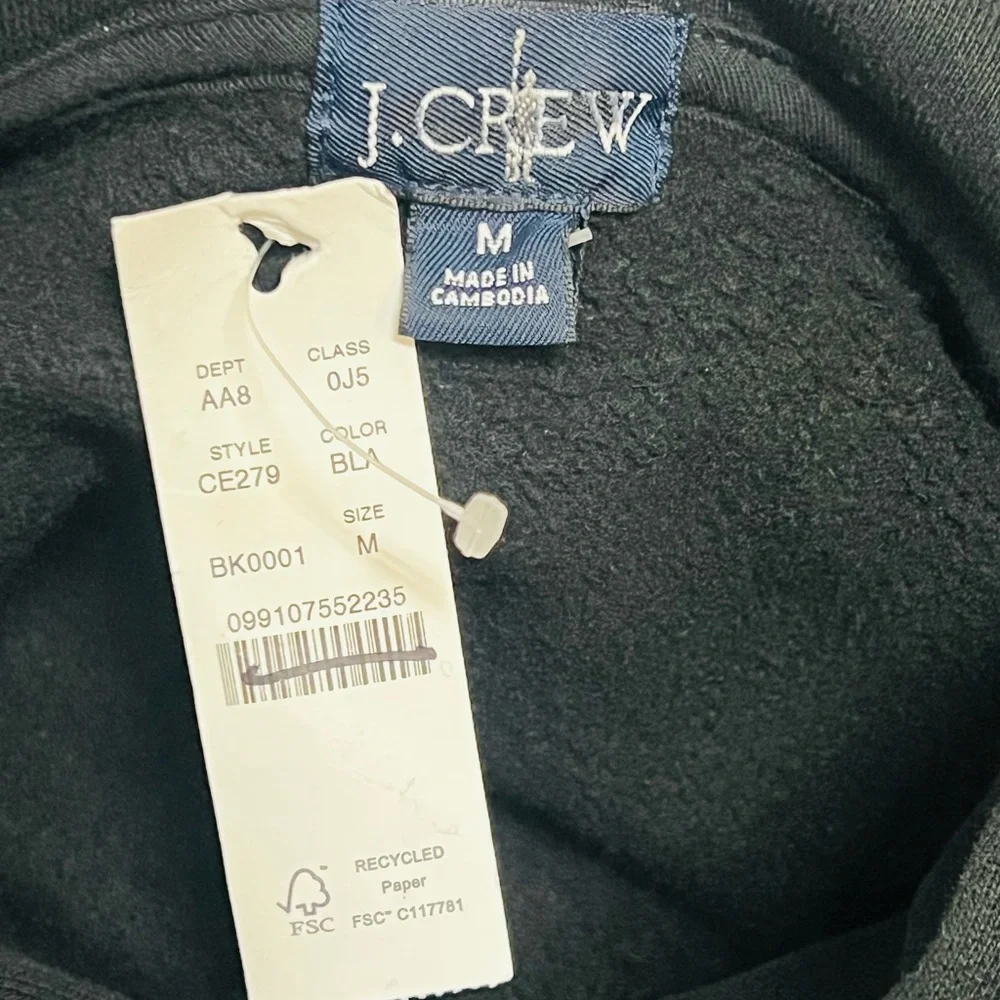 J.Crew Summit 11 oz. soft-knit fleece hoodie size M NWT
